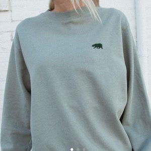 Brandy Melville green Erica sweatshirt